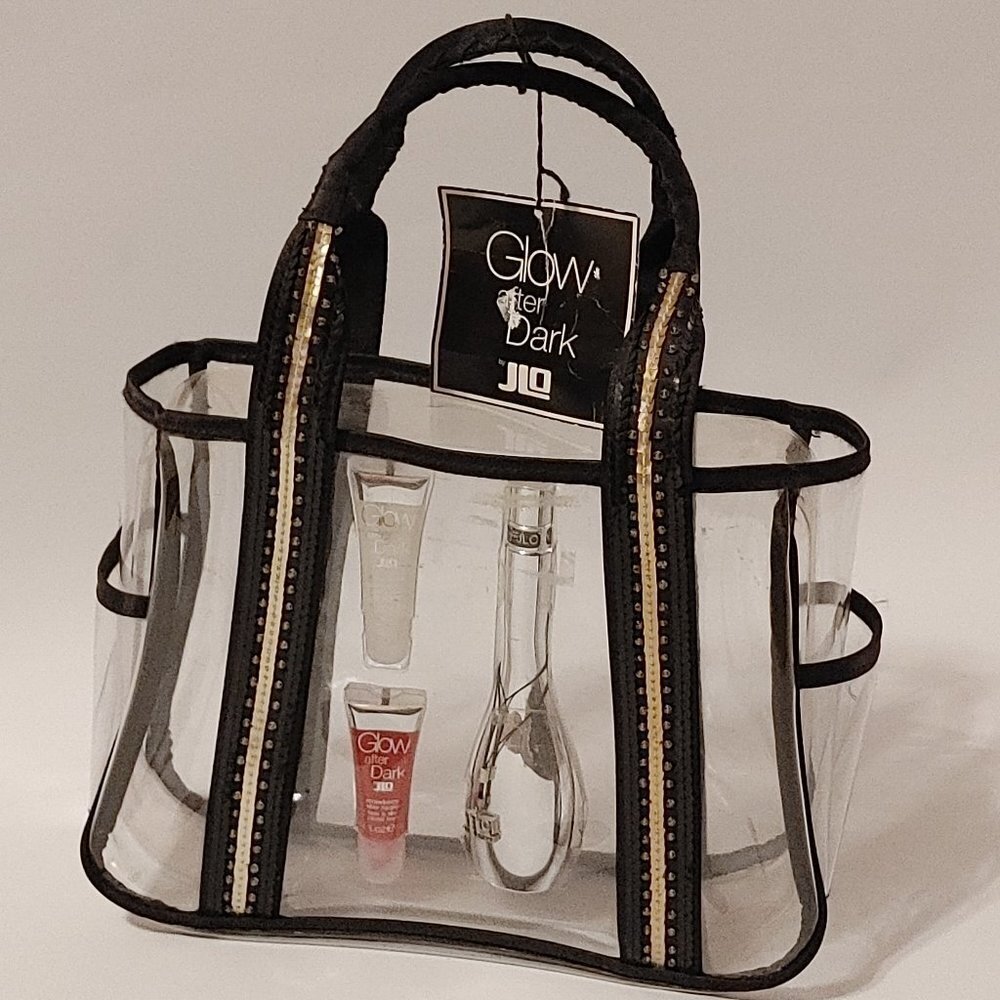 RARE JLO Glow After Dark Gift Set Fragrance with PVC Bag 50ml fragrance Lip
